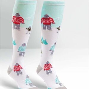 Sock It to Me - Yeti Family - Knee High Socks - Unisex